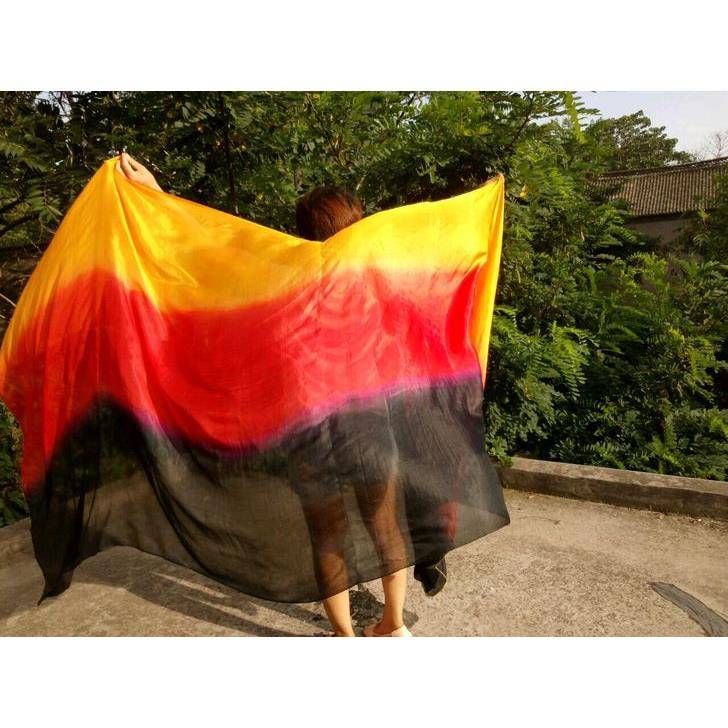 Orange Red and Black